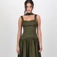 Gaia Midi Dress - Olive