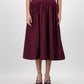 Gaia Midi Dress - Burgundy