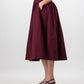 Gaia Midi Dress - Burgundy