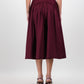 Gaia Midi Dress - Burgundy