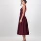 Gaia Midi Dress - Burgundy