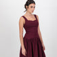 Gaia Midi Dress - Burgundy