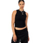 Logo Tank - Black with black embroidery