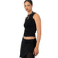 Logo Tank - Black with black embroidery