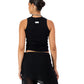 Logo Tank - Black with black embroidery