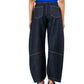 Tokyo Trousers - Navy Japanese Denim (Contrast Stitching)