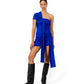 Iris Wrap Top - Electric Blue