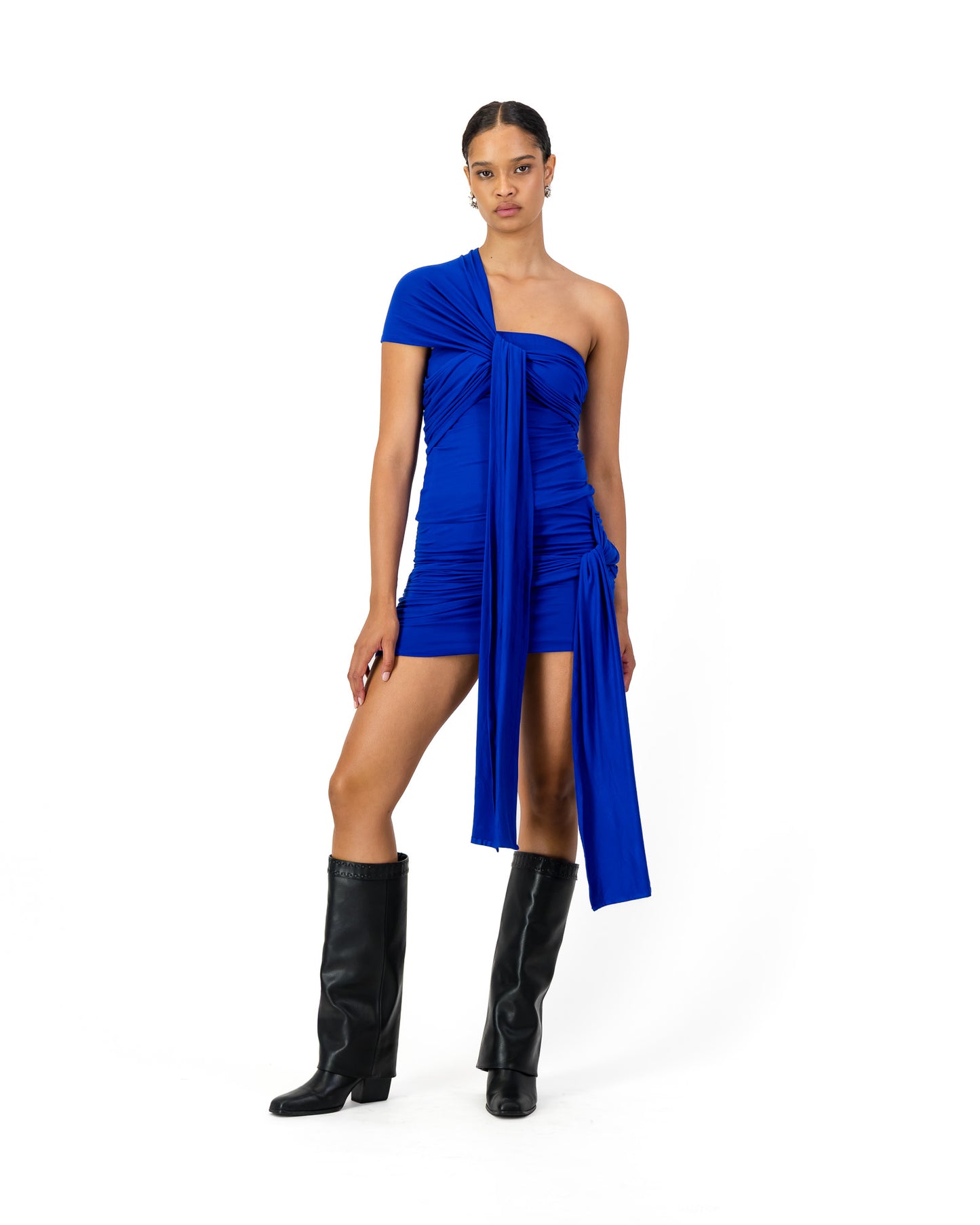 Iris Wrap Top - Electric Blue