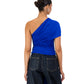 Iris Wrap Top - Electric Blue