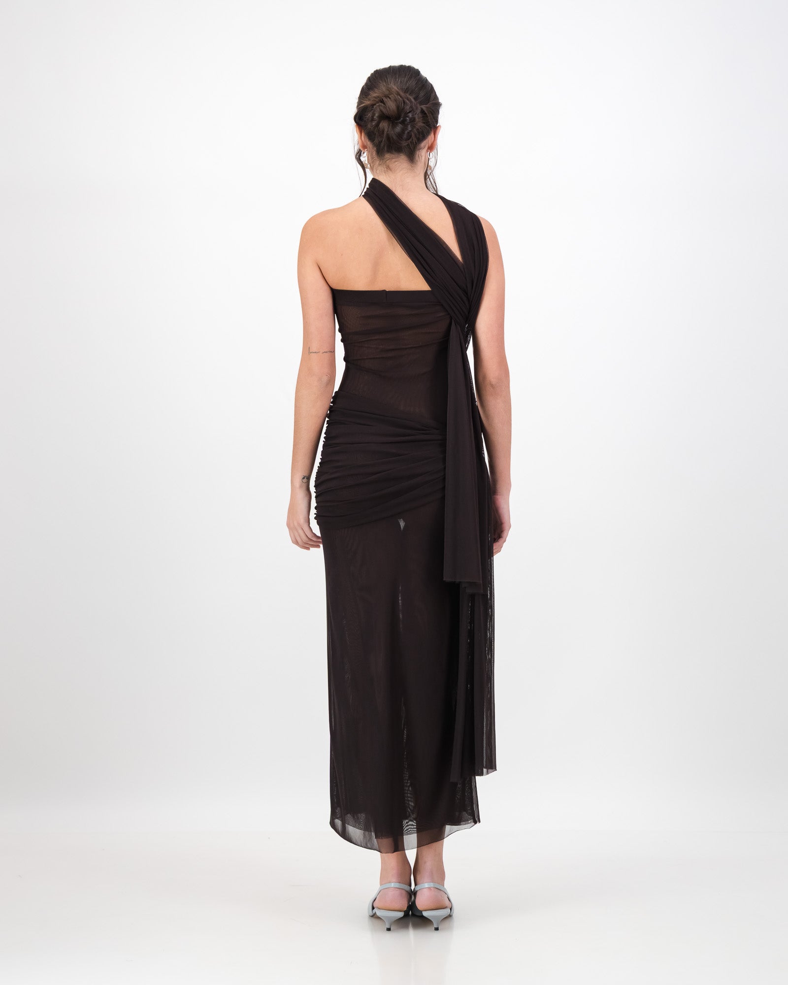 Iris Wrap Dress - Dark Chocolate