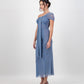 Iris Wrap Dress - Dusty Blue