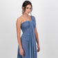 Iris Wrap Dress - Dusty Blue