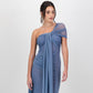 Iris Wrap Dress - Dusty Blue