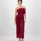 Iris Wrap Dress - Cherry Red