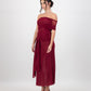 Iris Wrap Dress - Cherry Red