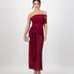 Iris Wrap Dress - Cherry Red