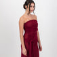 Iris Wrap Dress - Cherry Red