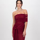 Iris Wrap Dress - Cherry Red