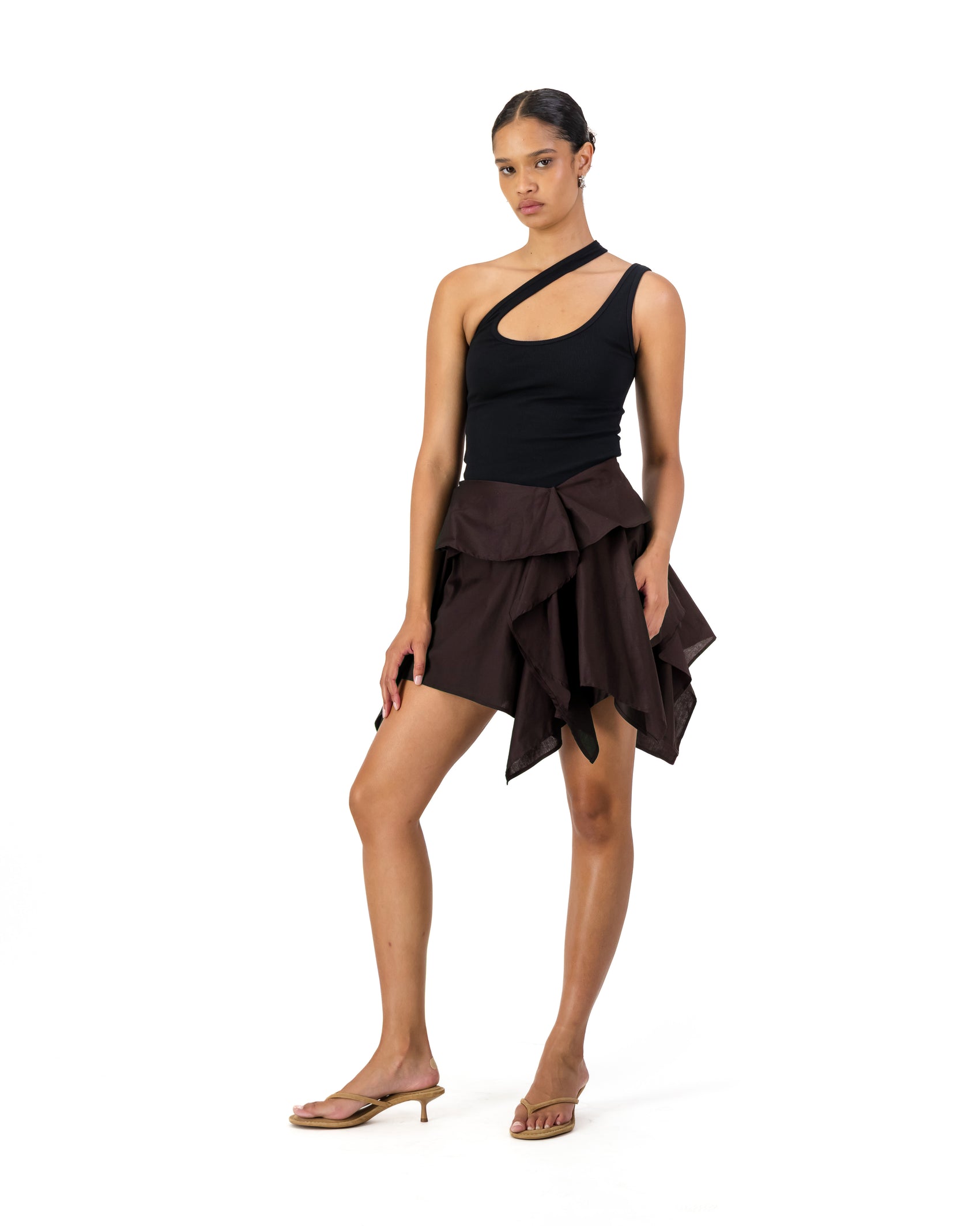 Maya Mini Skirt - Chocolate