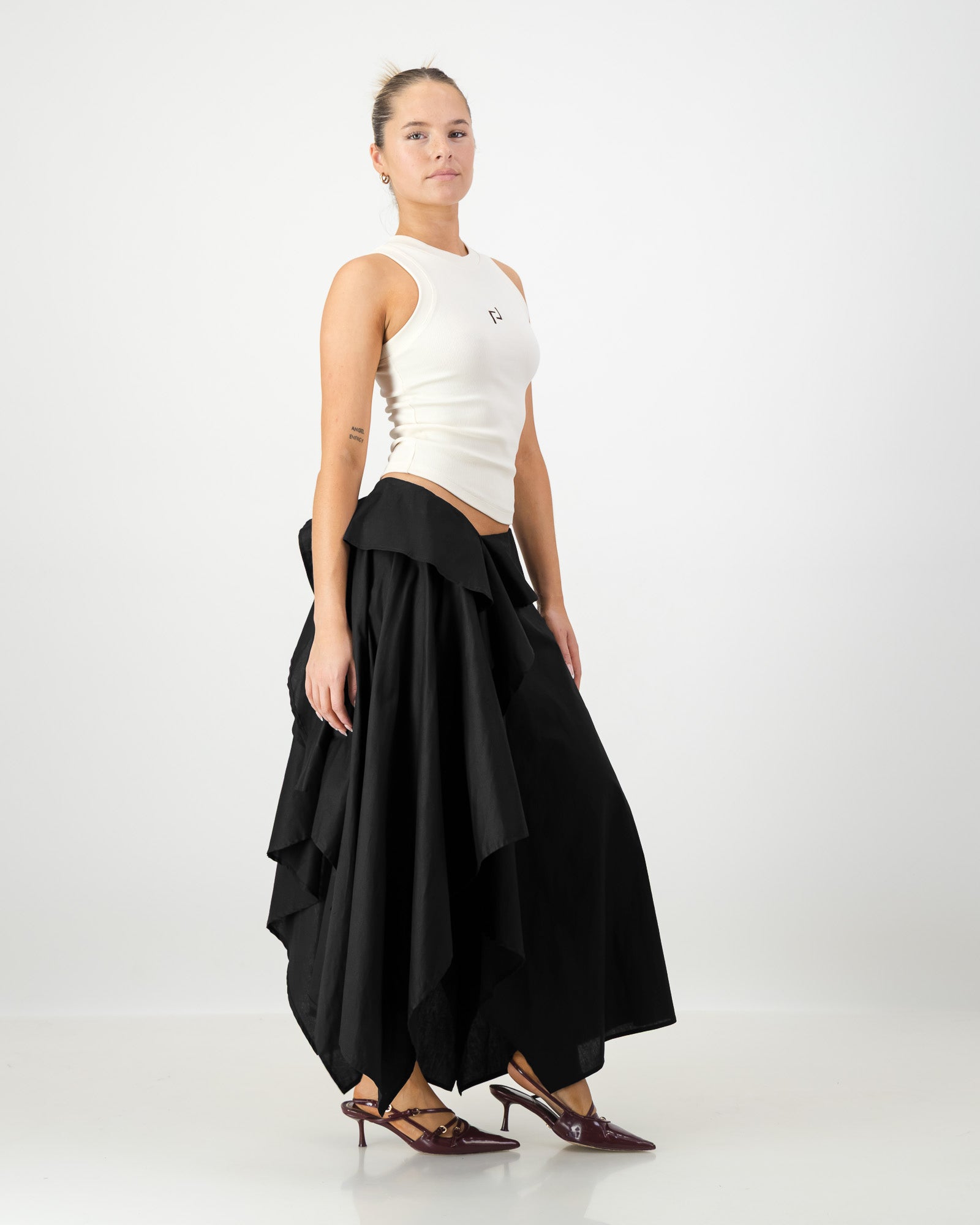 Maya Maxi Skirt - Black