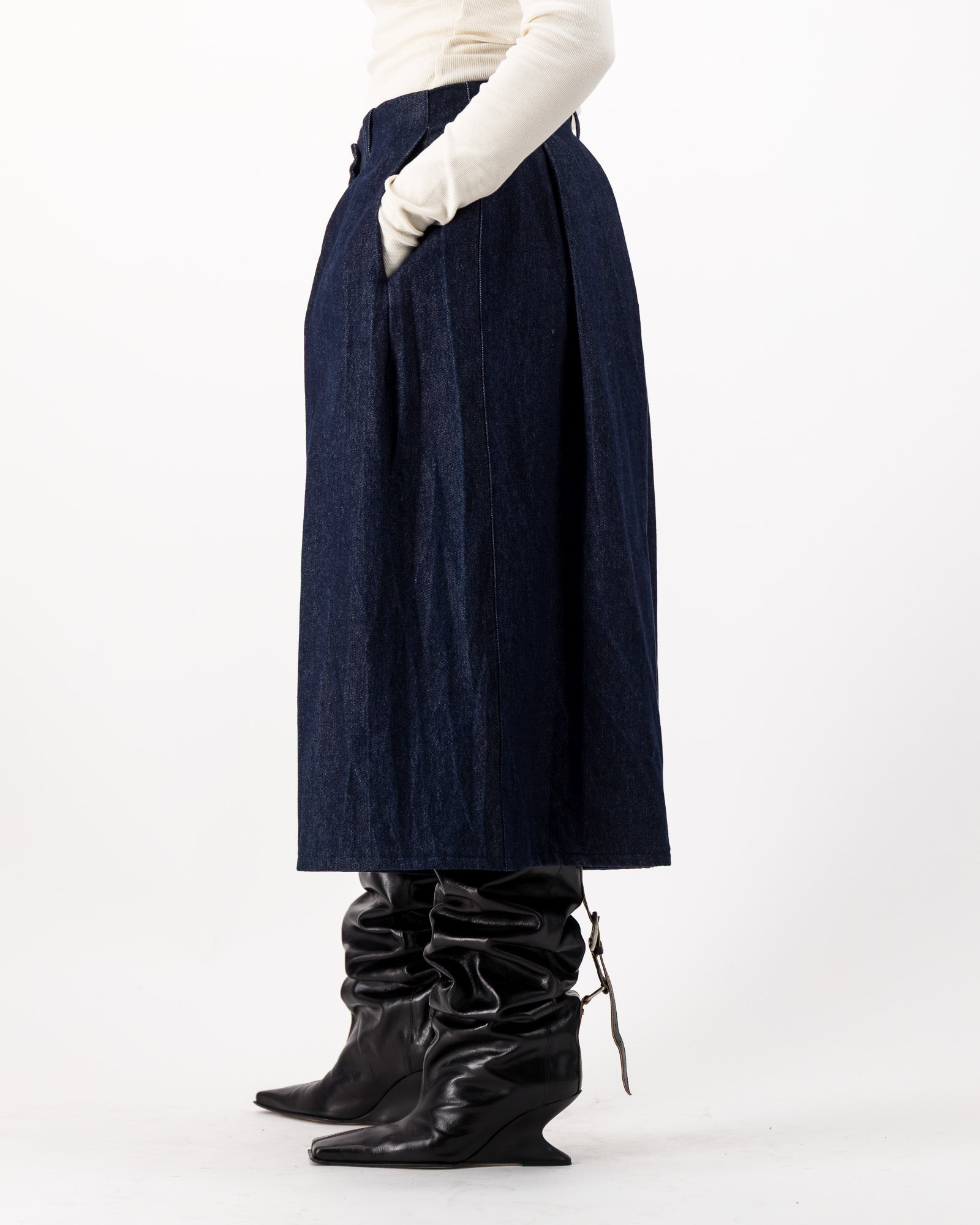 Ora Shorts - Dark Indigo Denim
