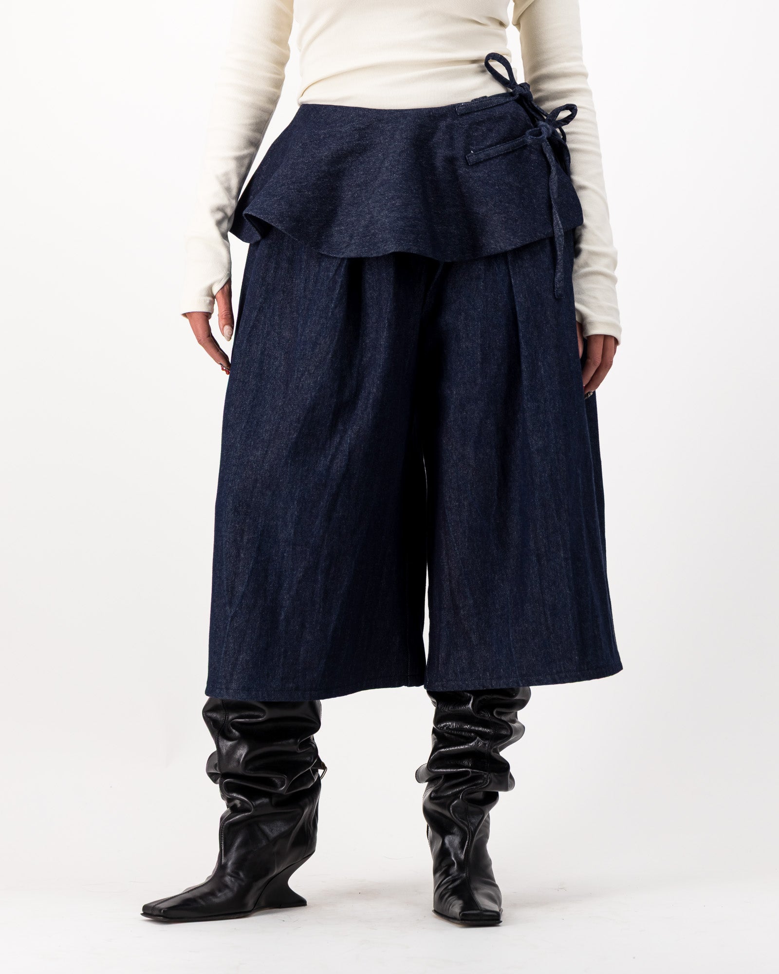 Ora Shorts - Dark Indigo Denim