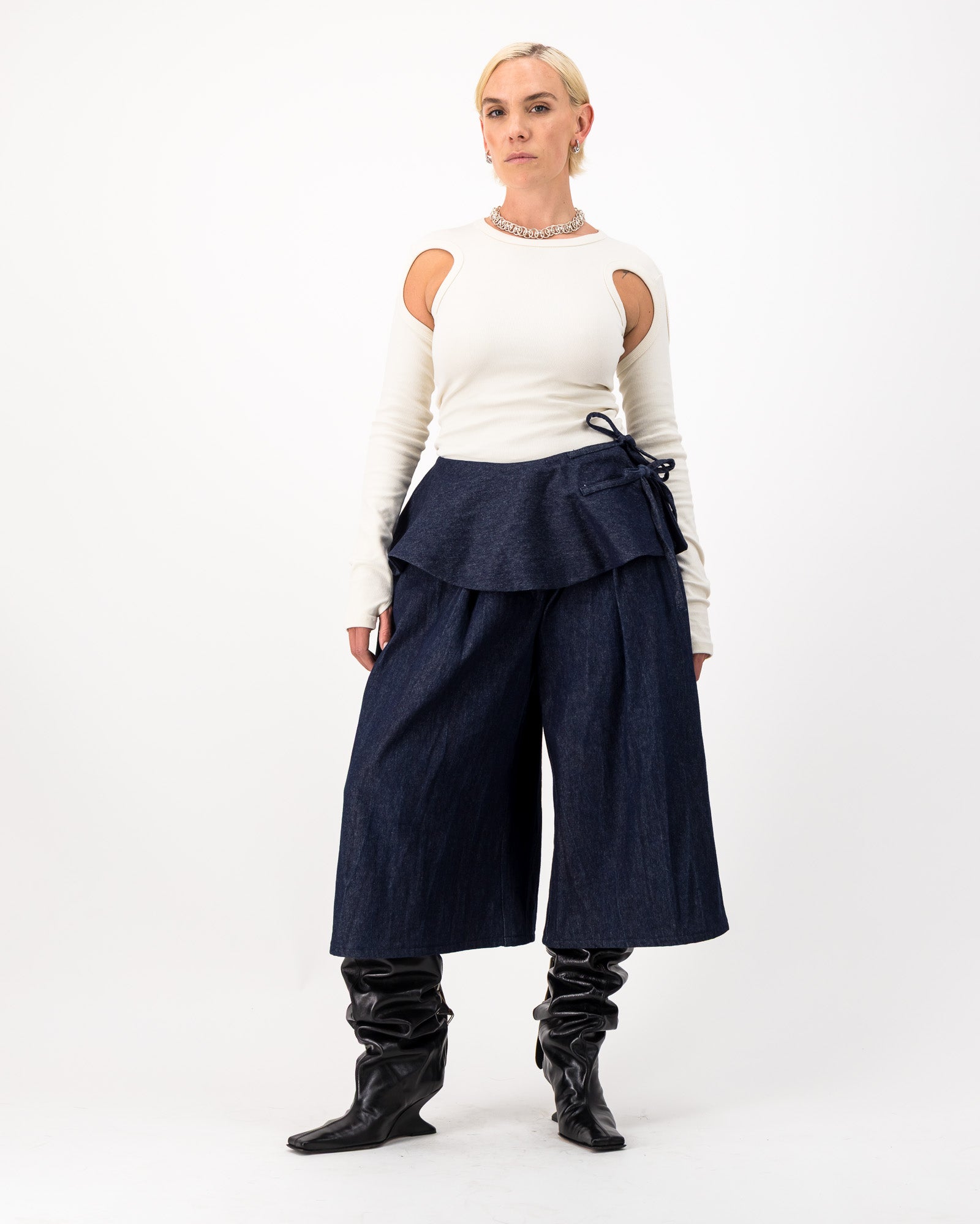 Ora Shorts - Dark Indigo Denim