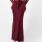 Carrie Mesh Skirt - Burgundy