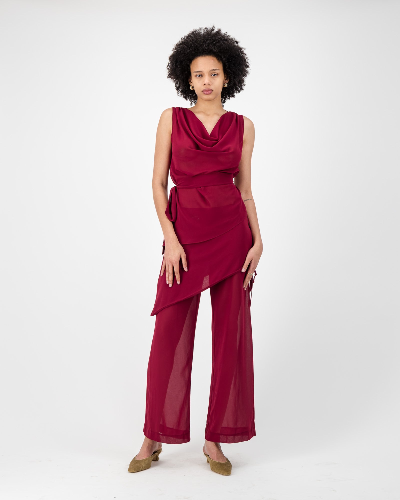 Halo Pants - Burgundy