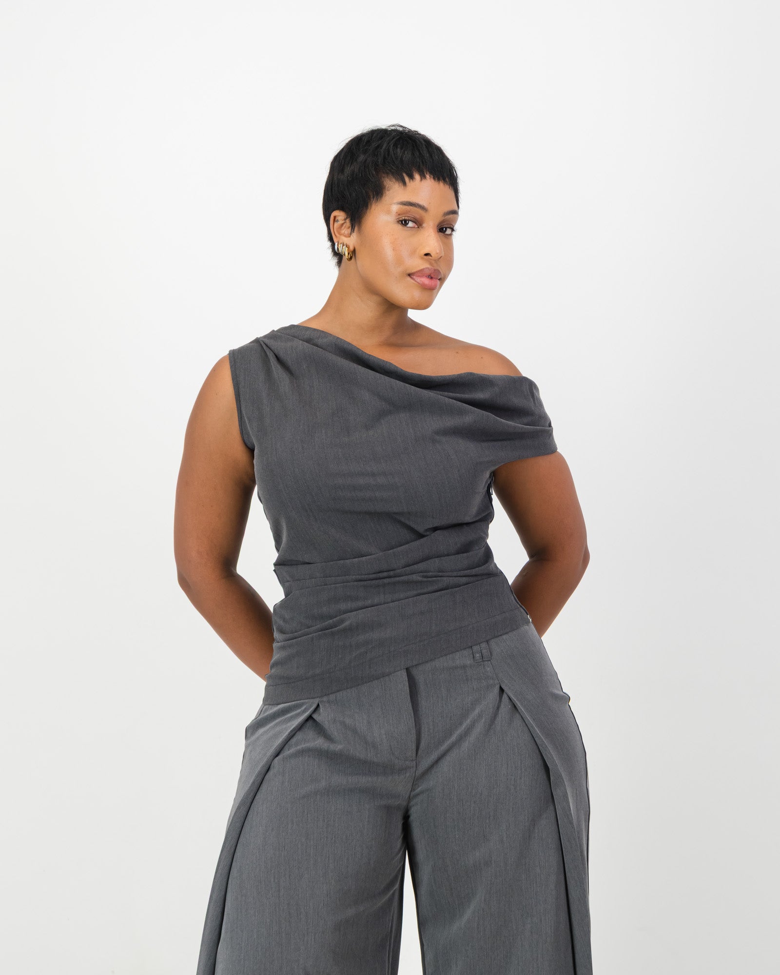 Reva Top -  Dark Grey