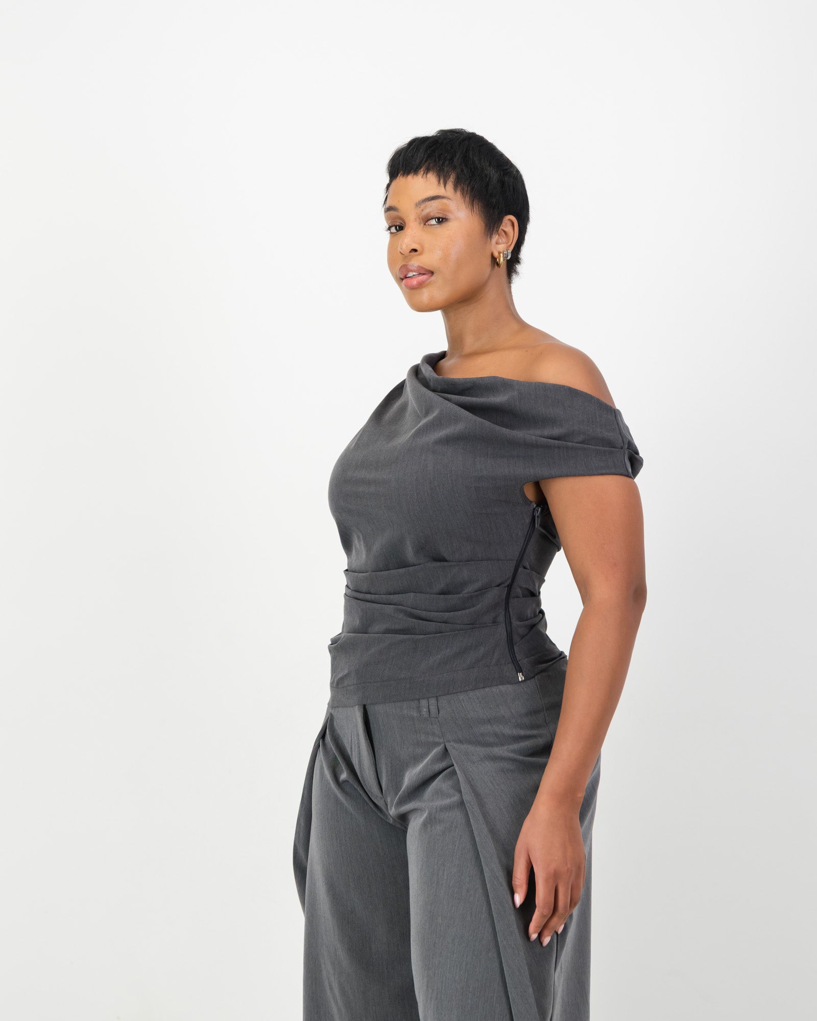 Reva Top -  Dark Grey