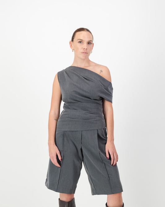 Reva Top - Grey Marle