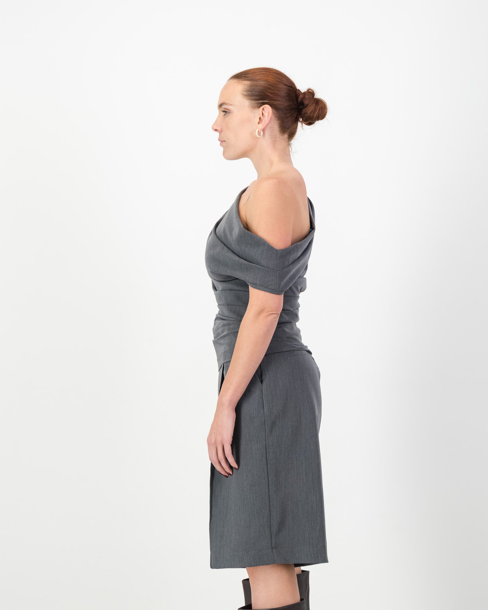 Reva Top - Grey Marle