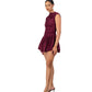 Rush Tush Mini Dress - Burgundy