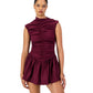 Rush Tush Mini Dress - Burgundy