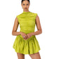Rush Tush Mini Dress - Chartreuse