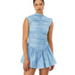 Rush Tush Mini Dress - Baby Blue