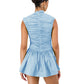 Rush Tush Mini Dress - Baby Blue