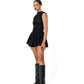 Rush Tush Mini Dress - Black
