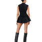 Rush Tush Mini Dress - Black