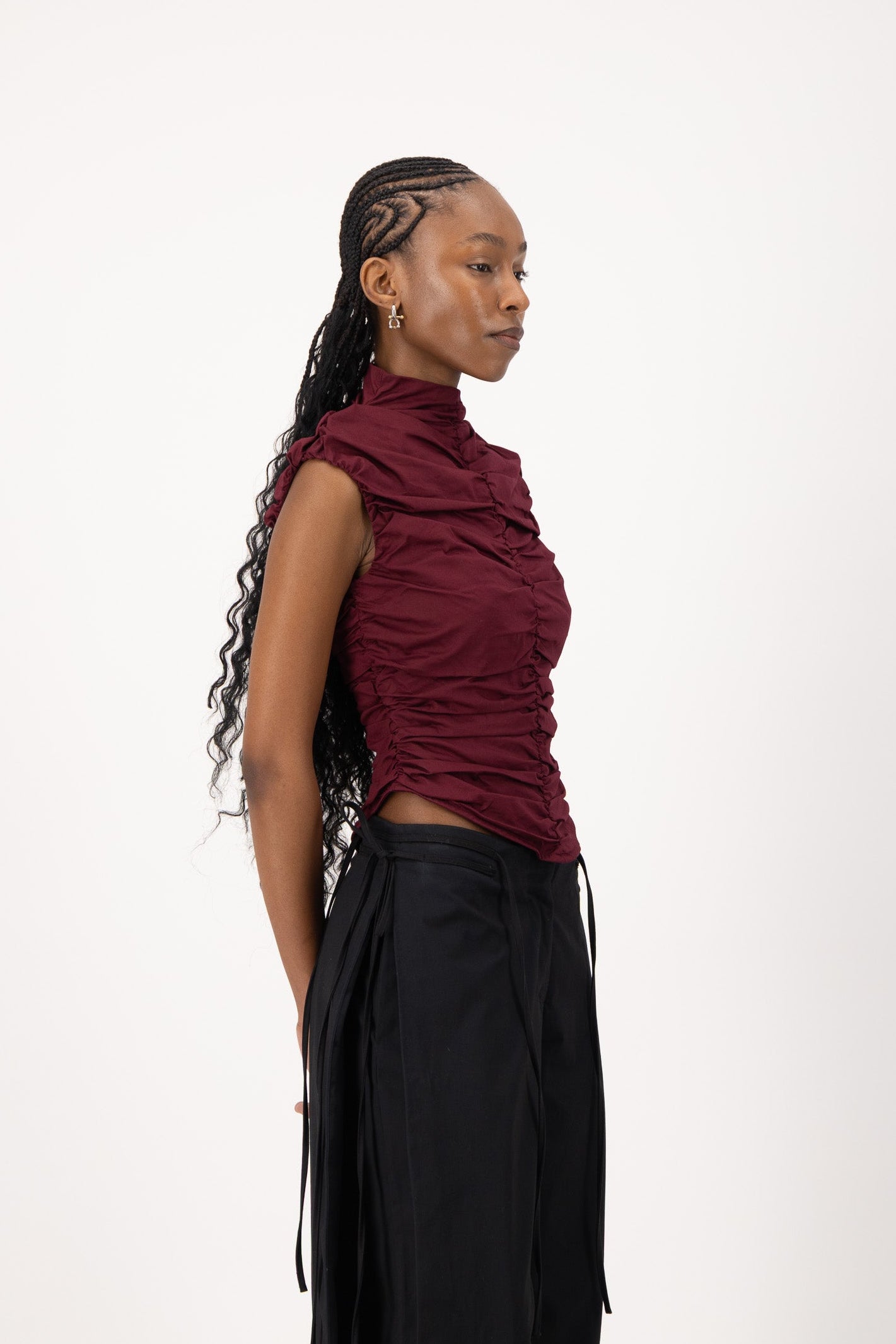 Rush Tush Top - Burgundy