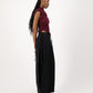 Rush Tush Top - Burgundy