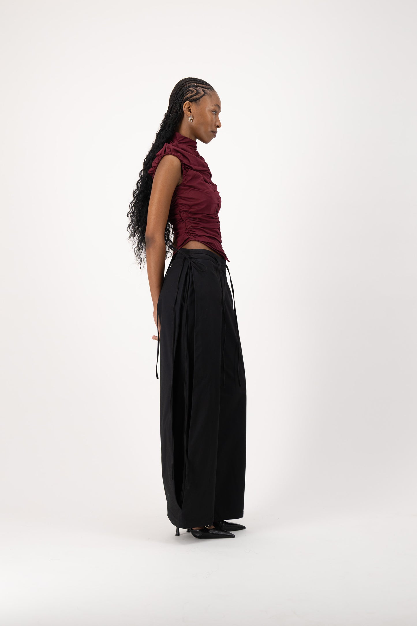 Rush Tush Top - Burgundy