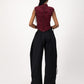 Rush Tush Top - Burgundy