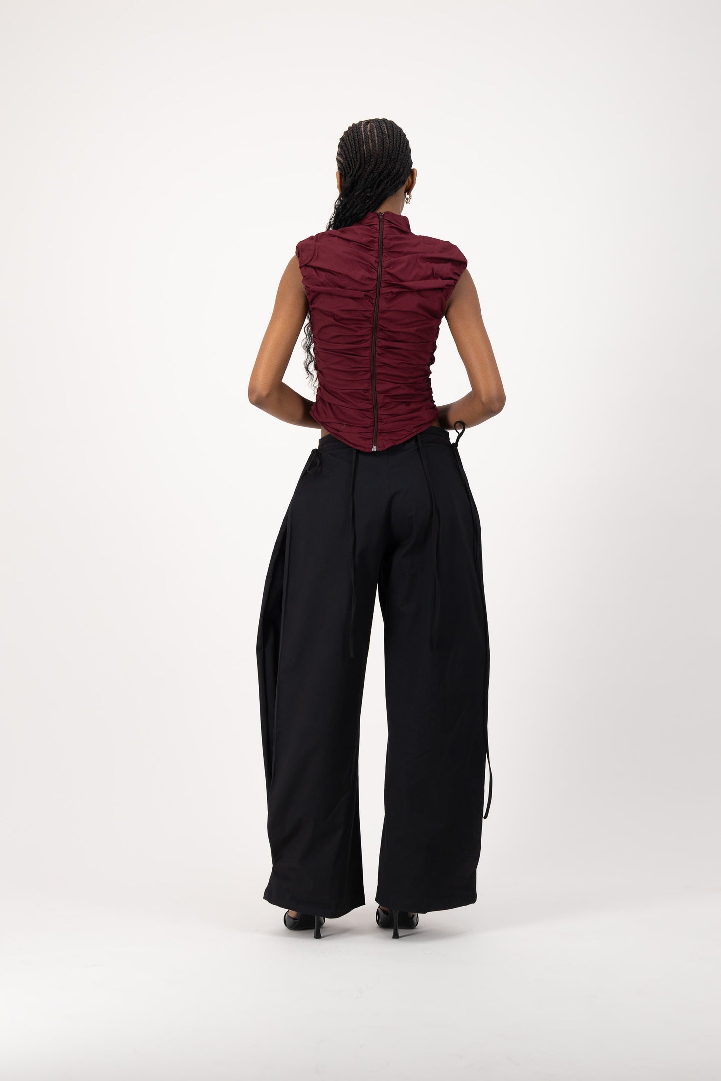 Rush Tush Top - Burgundy