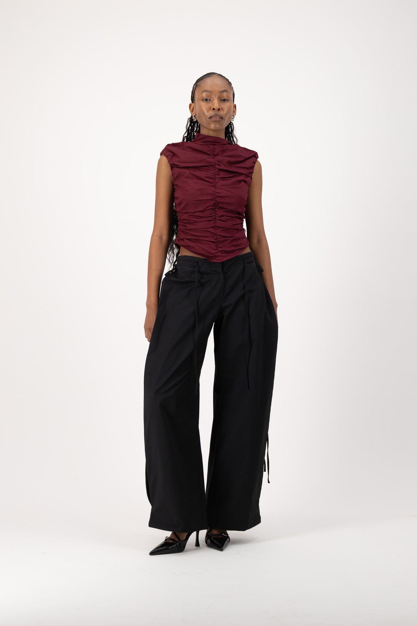 Rush Tush Top - Burgundy
