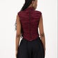 Rush Tush Top - Burgundy