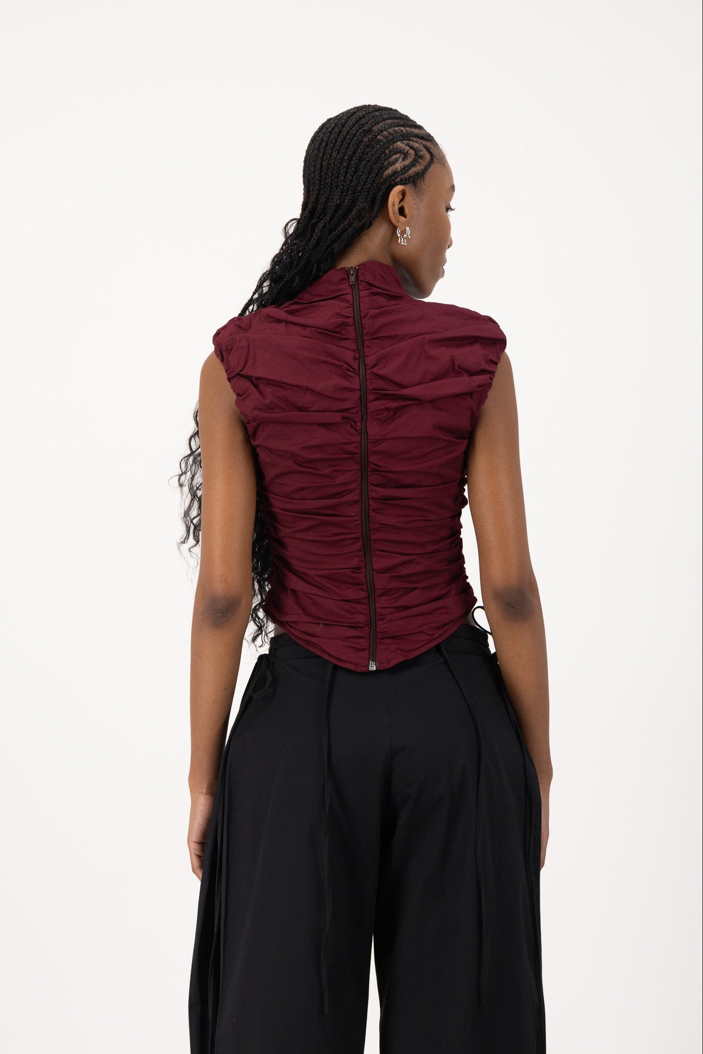 Rush Tush Top - Burgundy