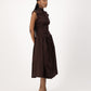 Rush Tush Midi Dress - Chocolate