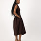 Rush Tush Midi Dress - Chocolate